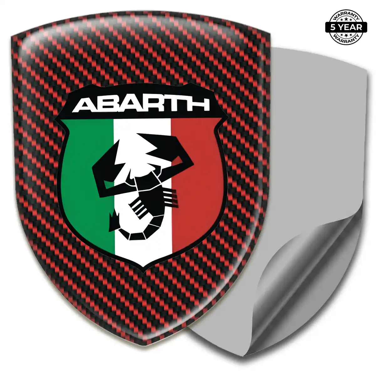 Abarth Gel Emblem Sticker Sleek Style
