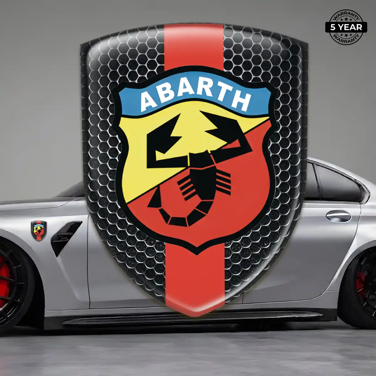 Abarth Gel Emblem Sticker Street Tuning