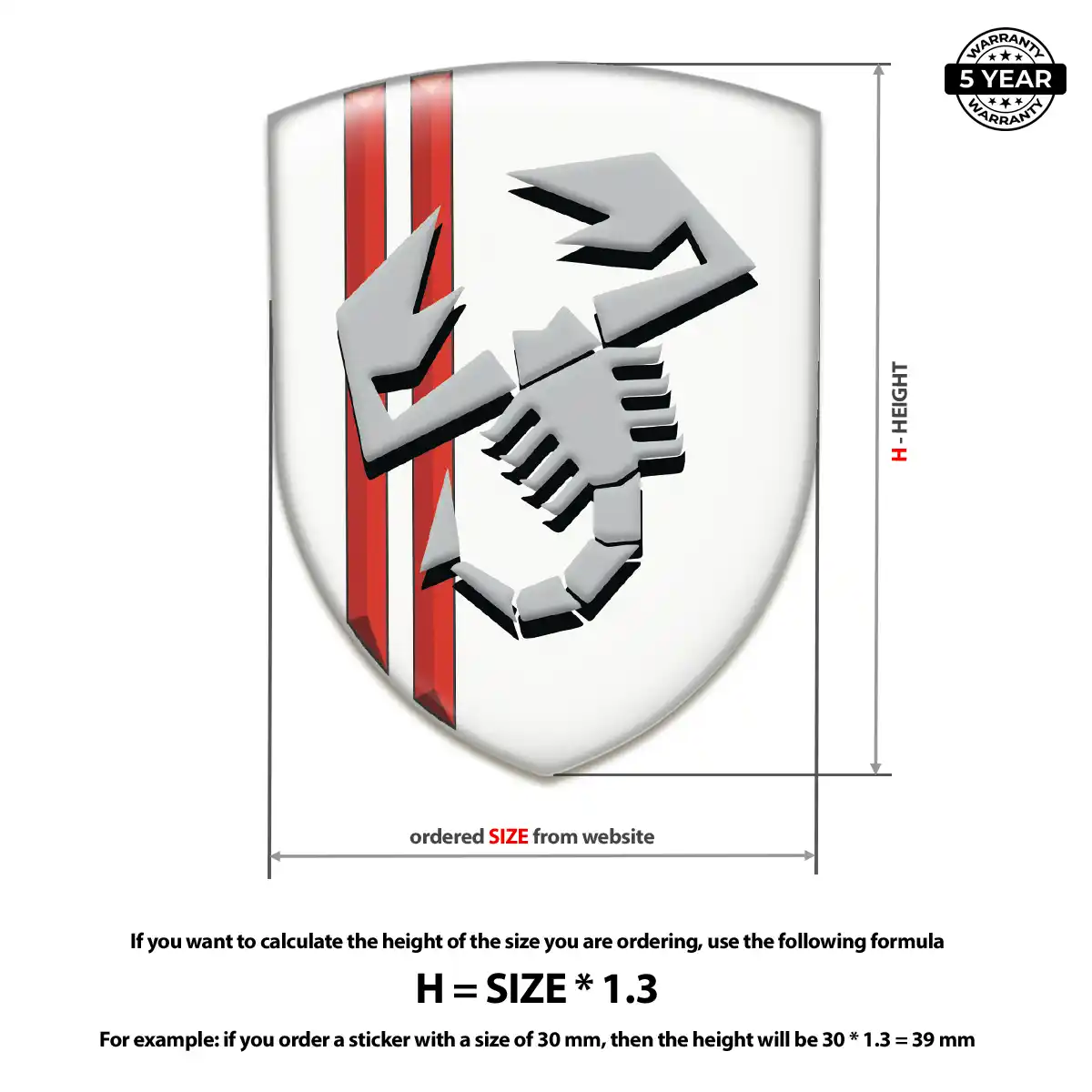 Abarth Logo Badge Exclusive Series