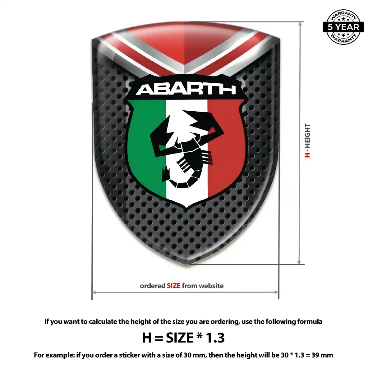 Abarth Logo Badge Exterior Luxe