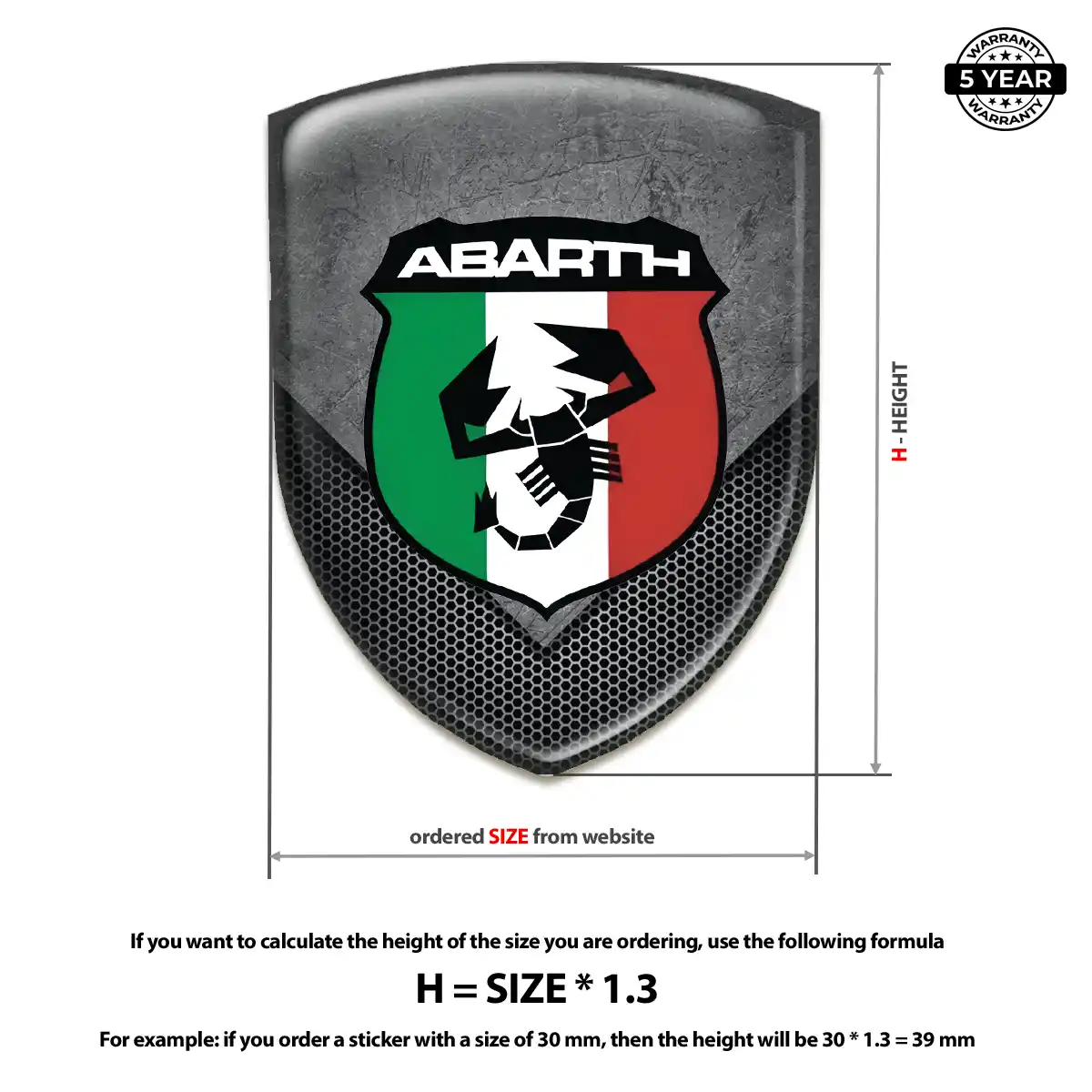 Abarth Logo Badge Interior Elegance