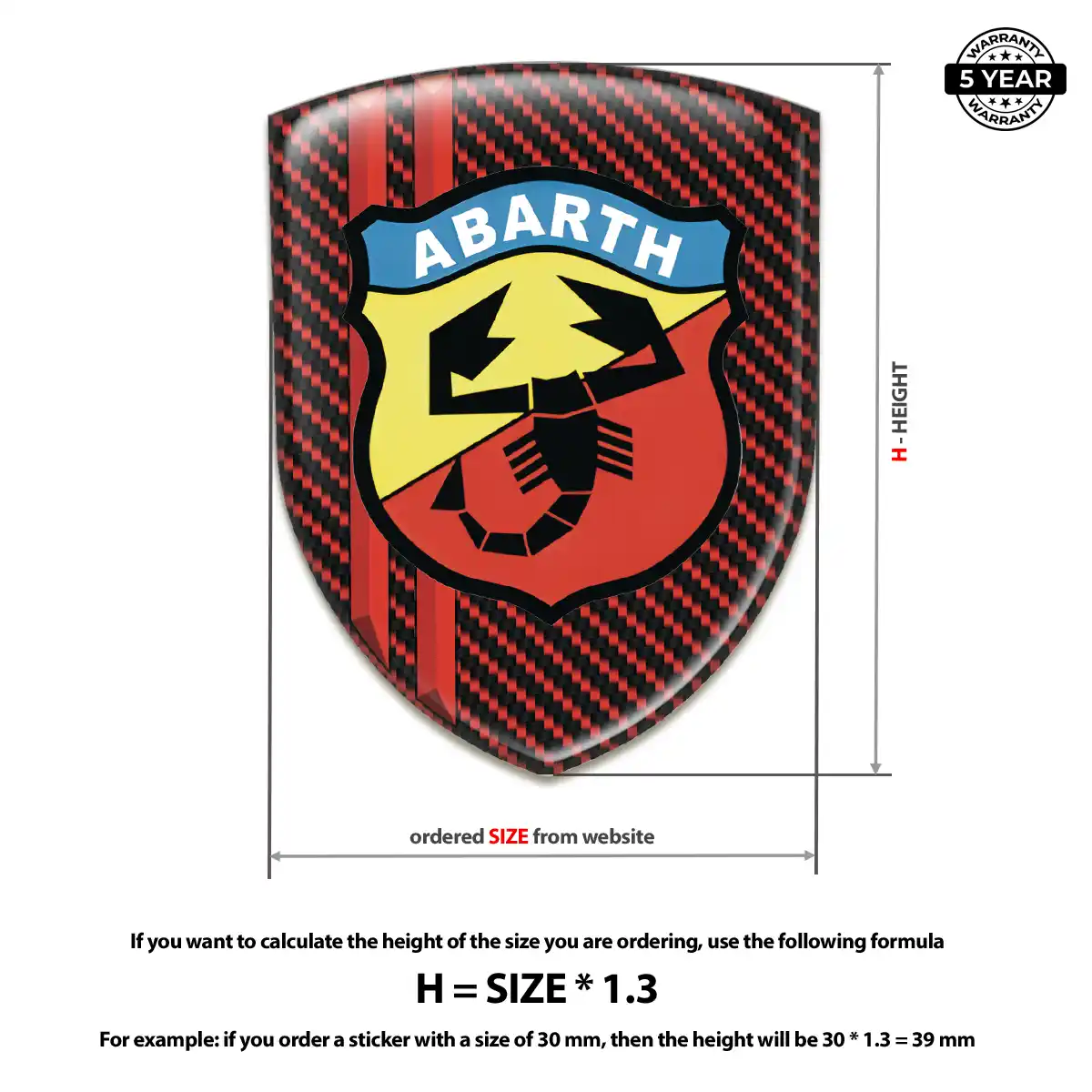 Abarth Logo Badge Interior Luxe