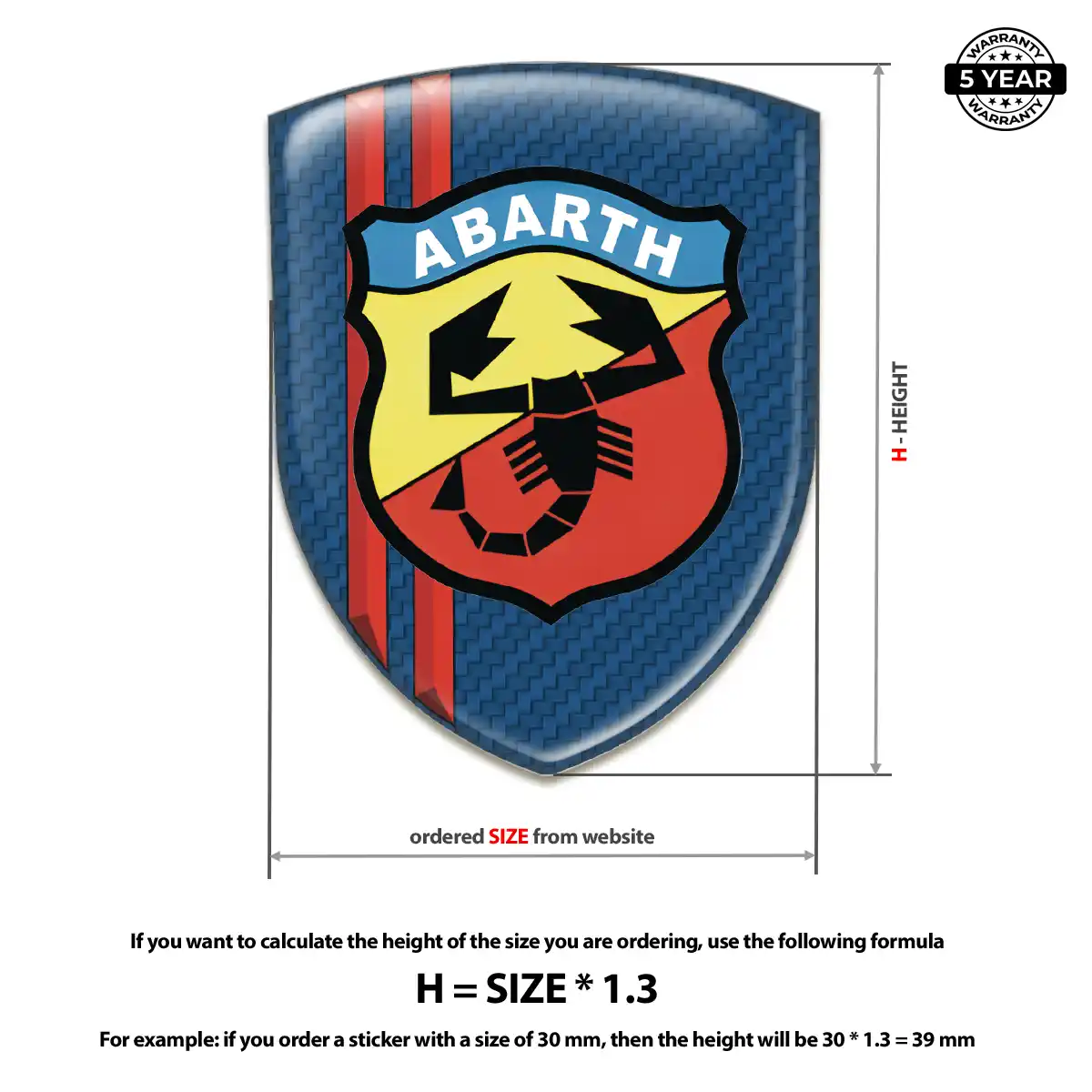 Abarth Logo Badge Outer Style