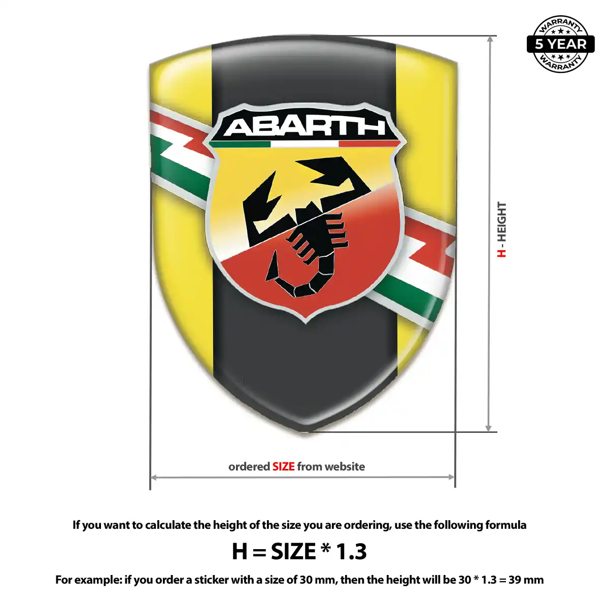Abarth Logo Badge Prestige Line