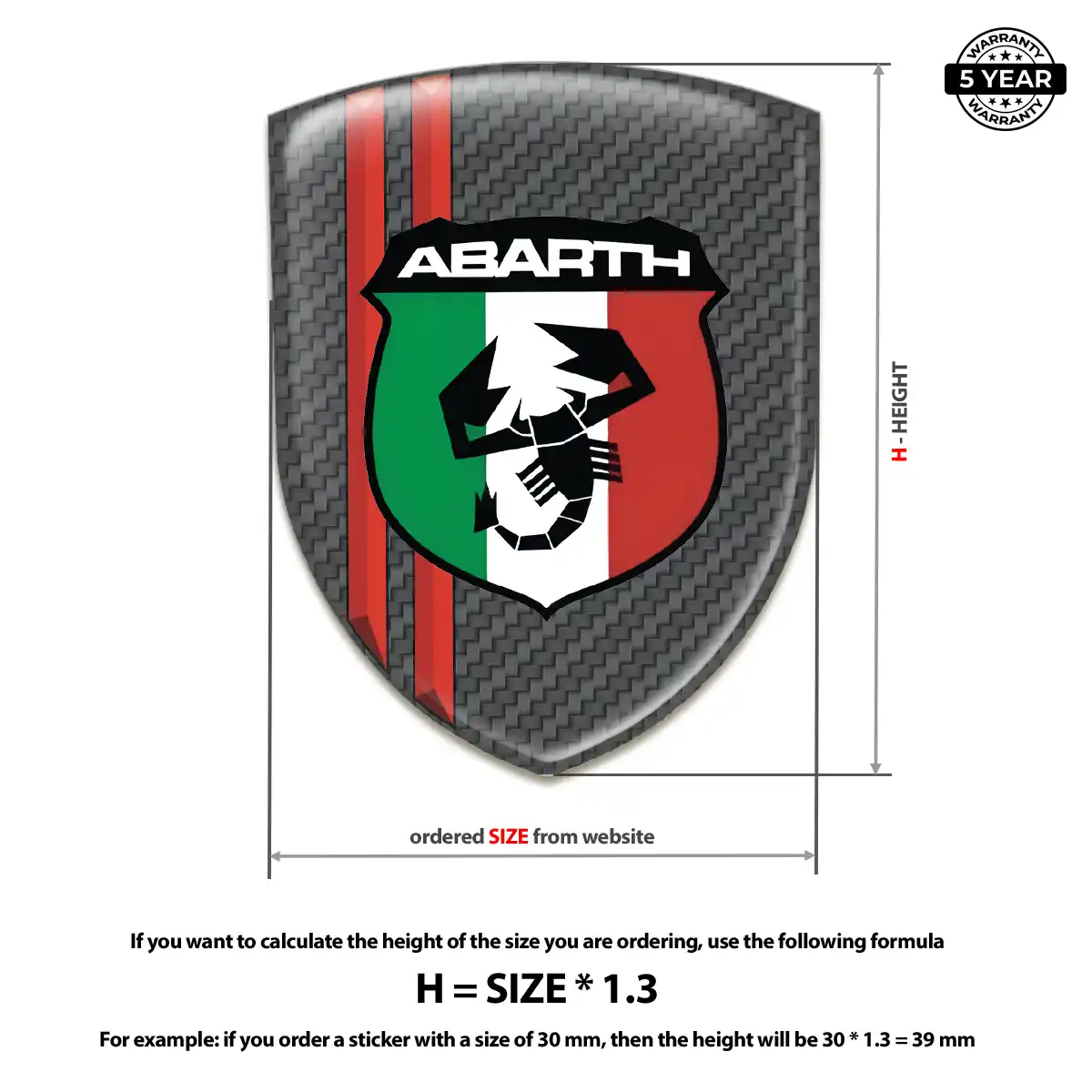 Abarth Logo Badge Refined Design