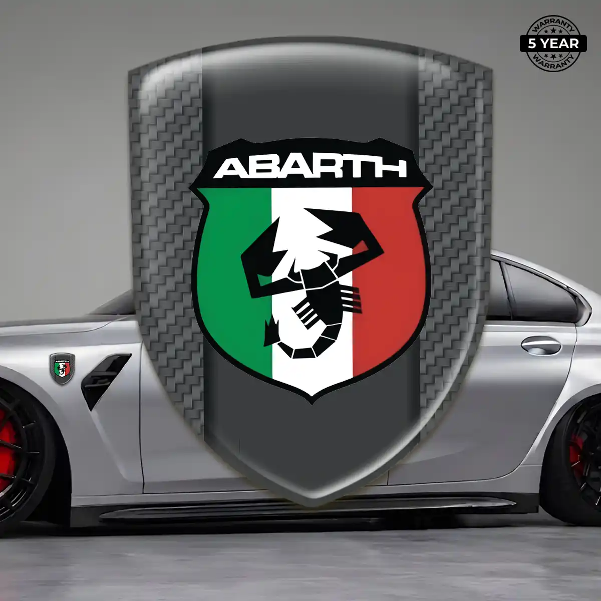 Abarth Logo Badge Resin Elite