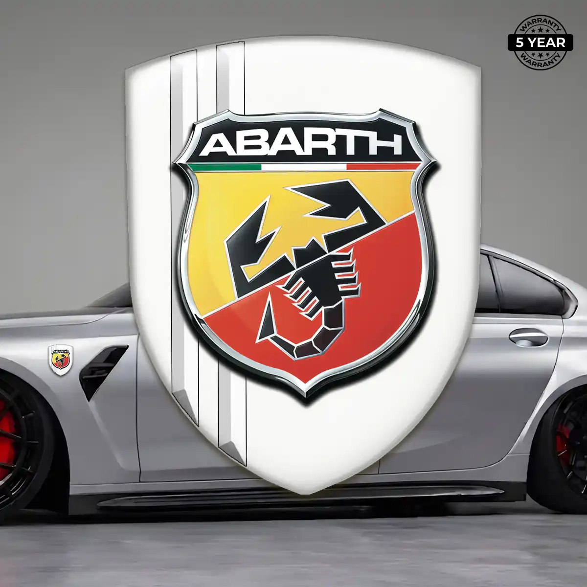 Abarth Logo Badge Resin Luxe
