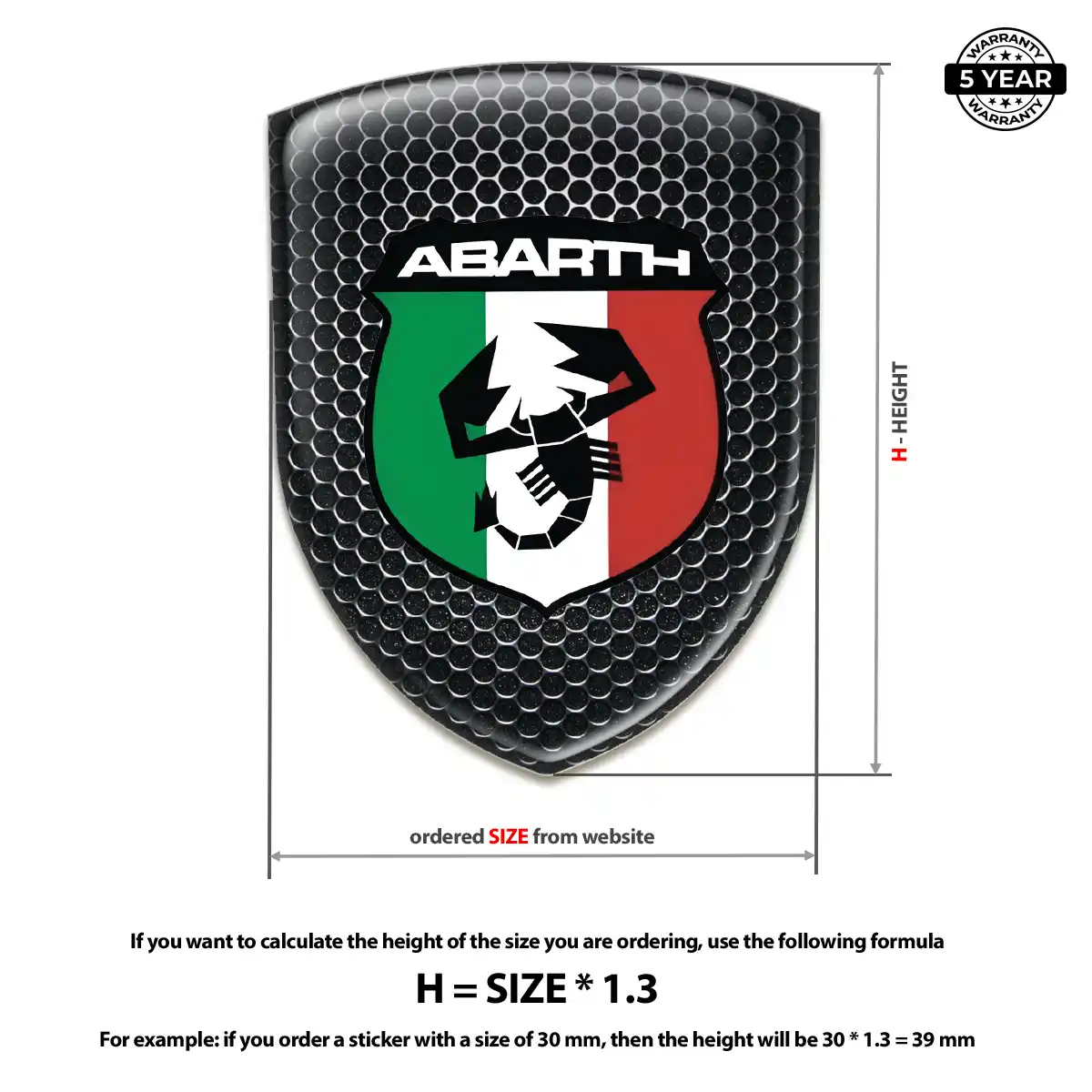 Abarth Logo Badge Signature Grade