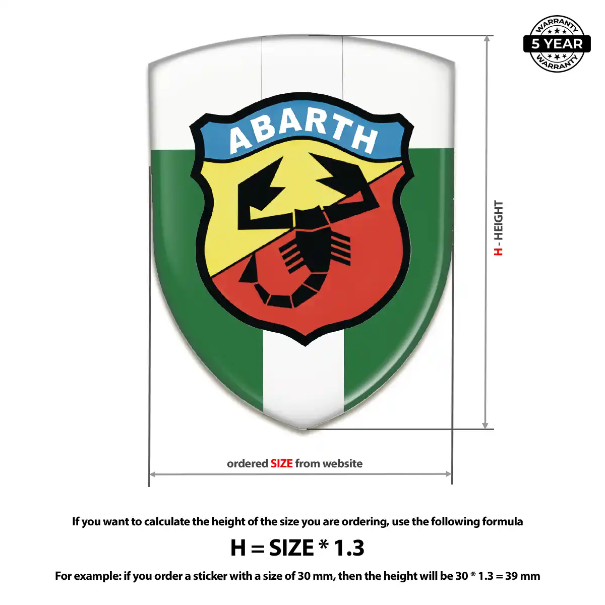 Abarth Logo Badge Sport Tuning
