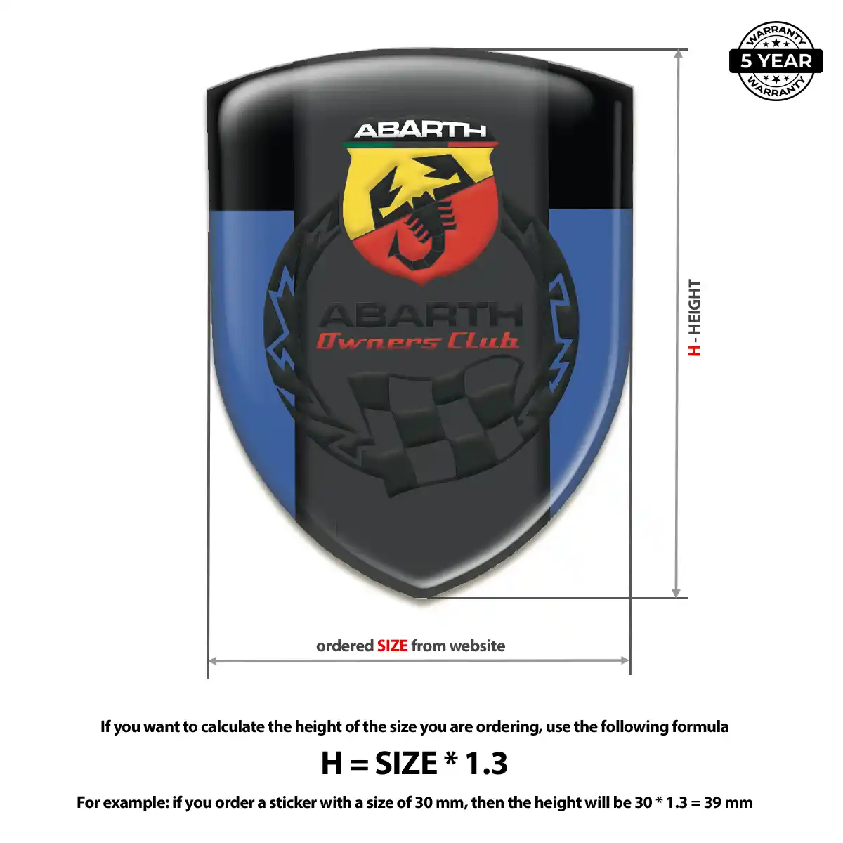 Abarth Logo Badge Street Tuning
