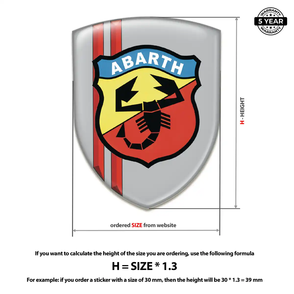 Abarth Logo Badge Superior Craft