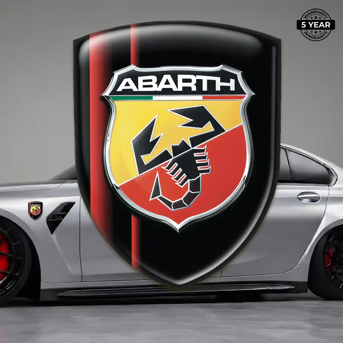 Abarth Logo Emblem Interior Luxe