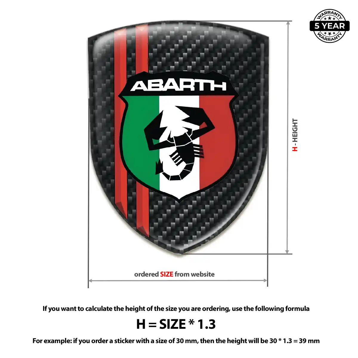 Abarth Logo Emblem Prestige Line