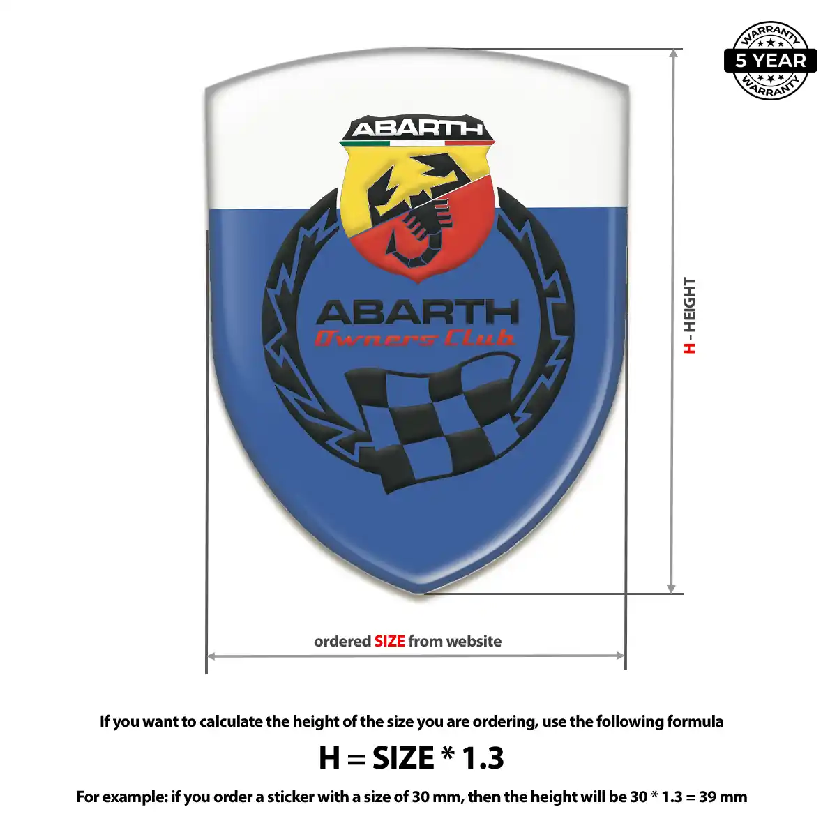 Abarth Logo Emblem Prime Quality