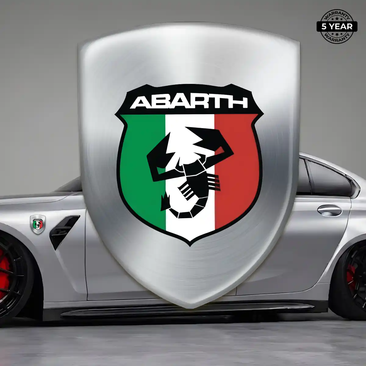 Abarth Logo Emblem Resin Luxe