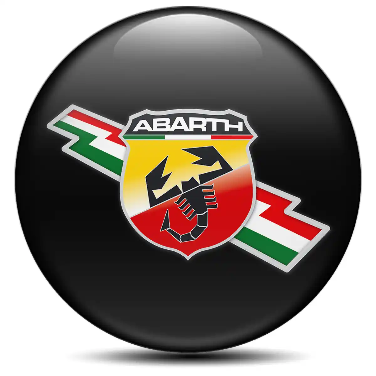 Abarth Logo Silicone Badge Self-Adhesive Stylish Design
