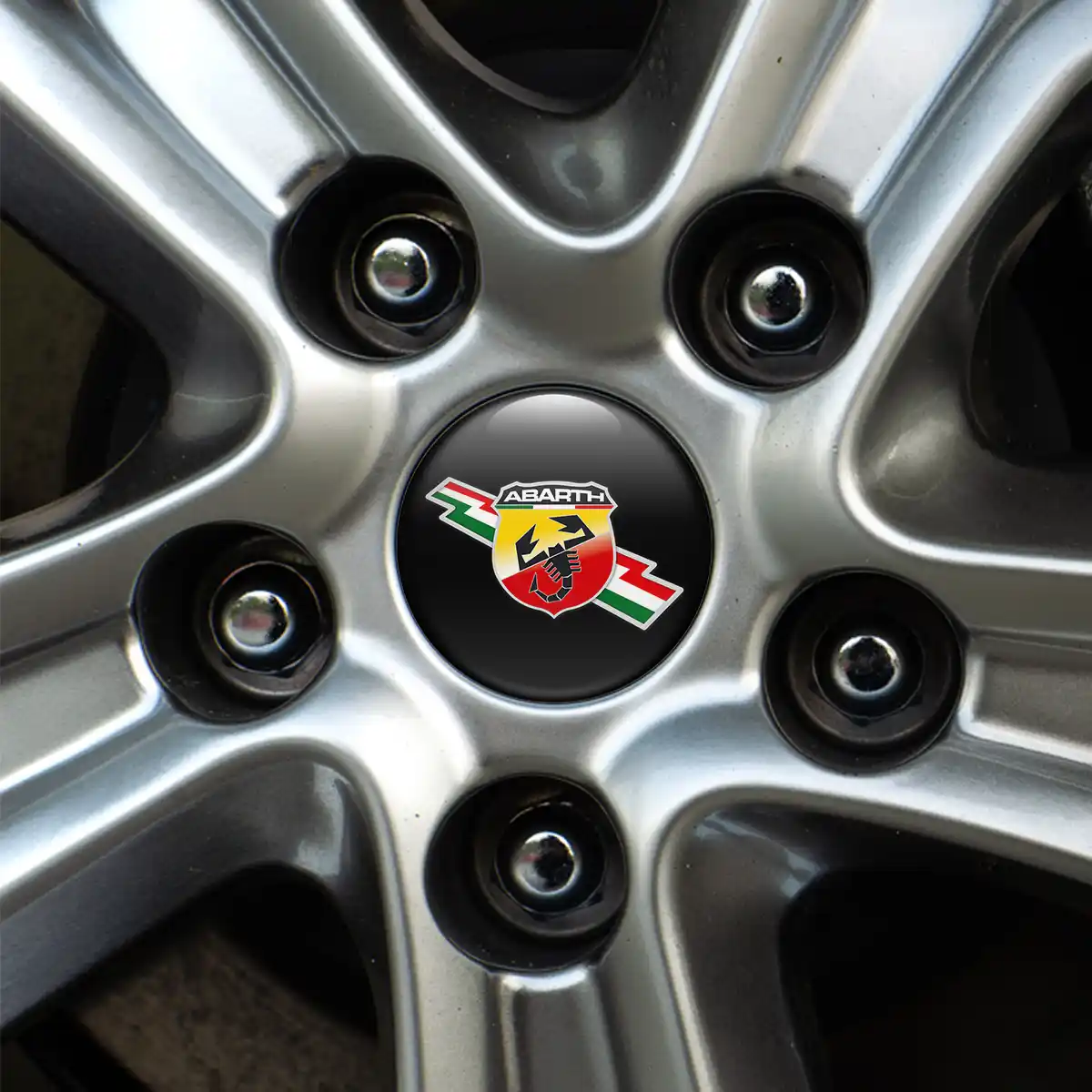 Abarth Logo Silicone Badge Self-Adhesive Stylish Design