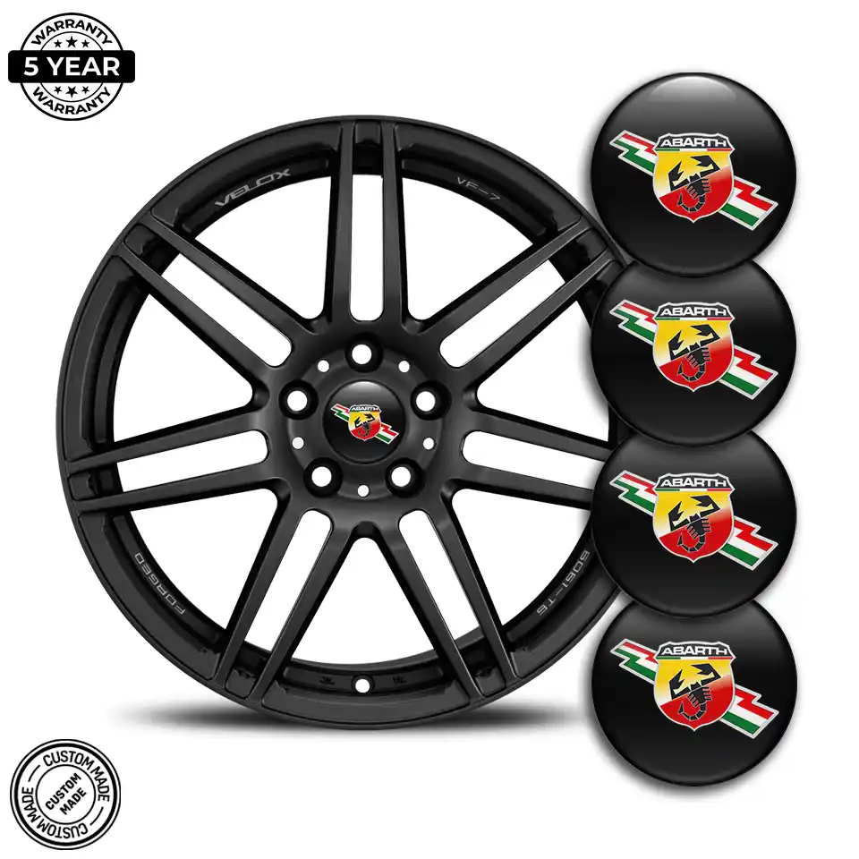 Abarth Logo Silicone Badge Self-Adhesive Stylish Design