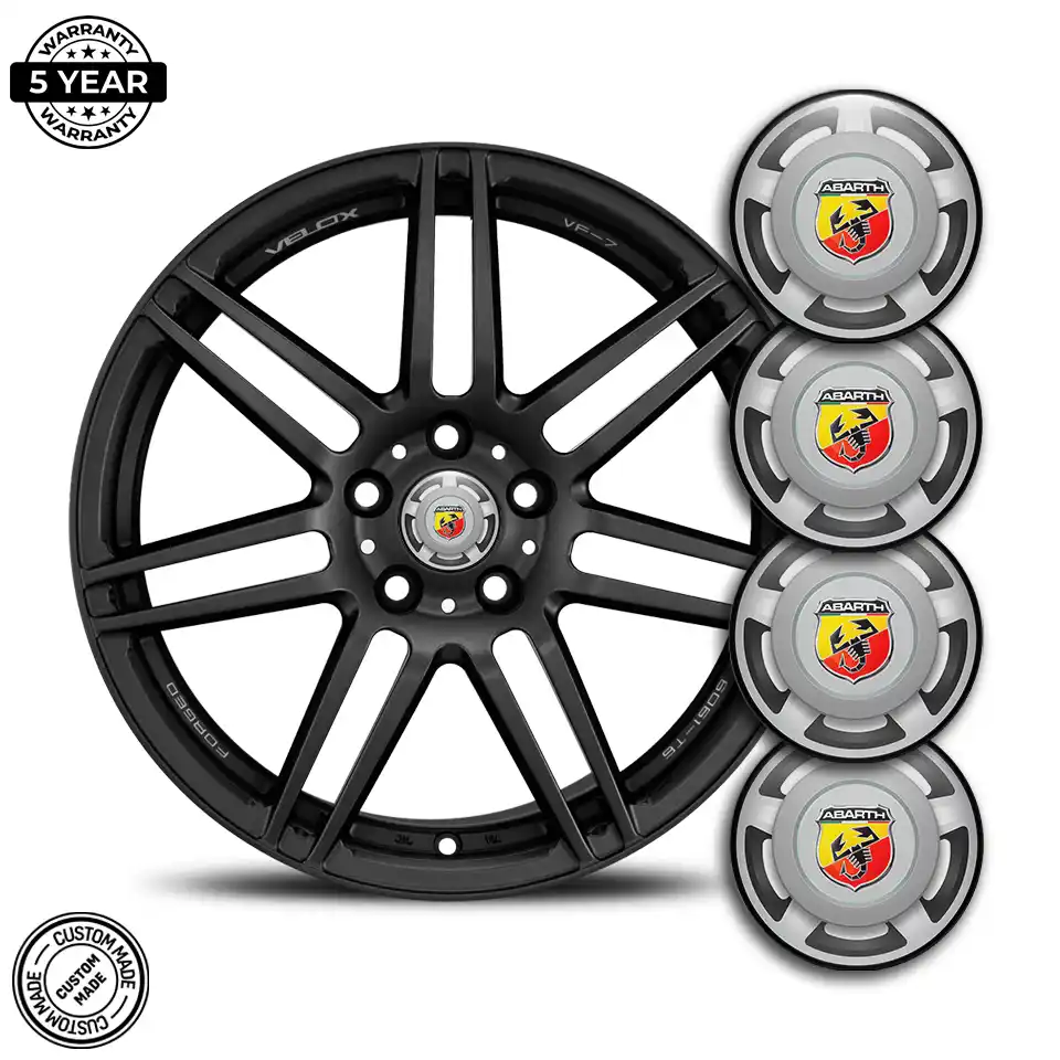 Abarth Logo Silicone Emblem Premium Quality