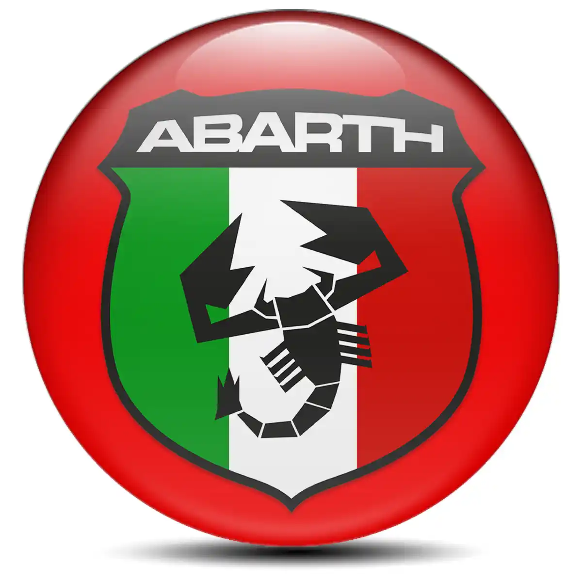Abarth Logo Silicone Emblem Self-Adhesive Stylish Design