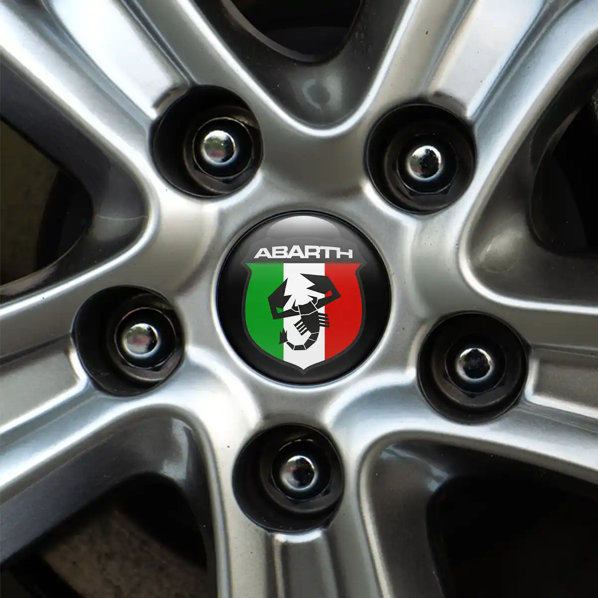 Abarth Logo Silicone Sticker High Quality