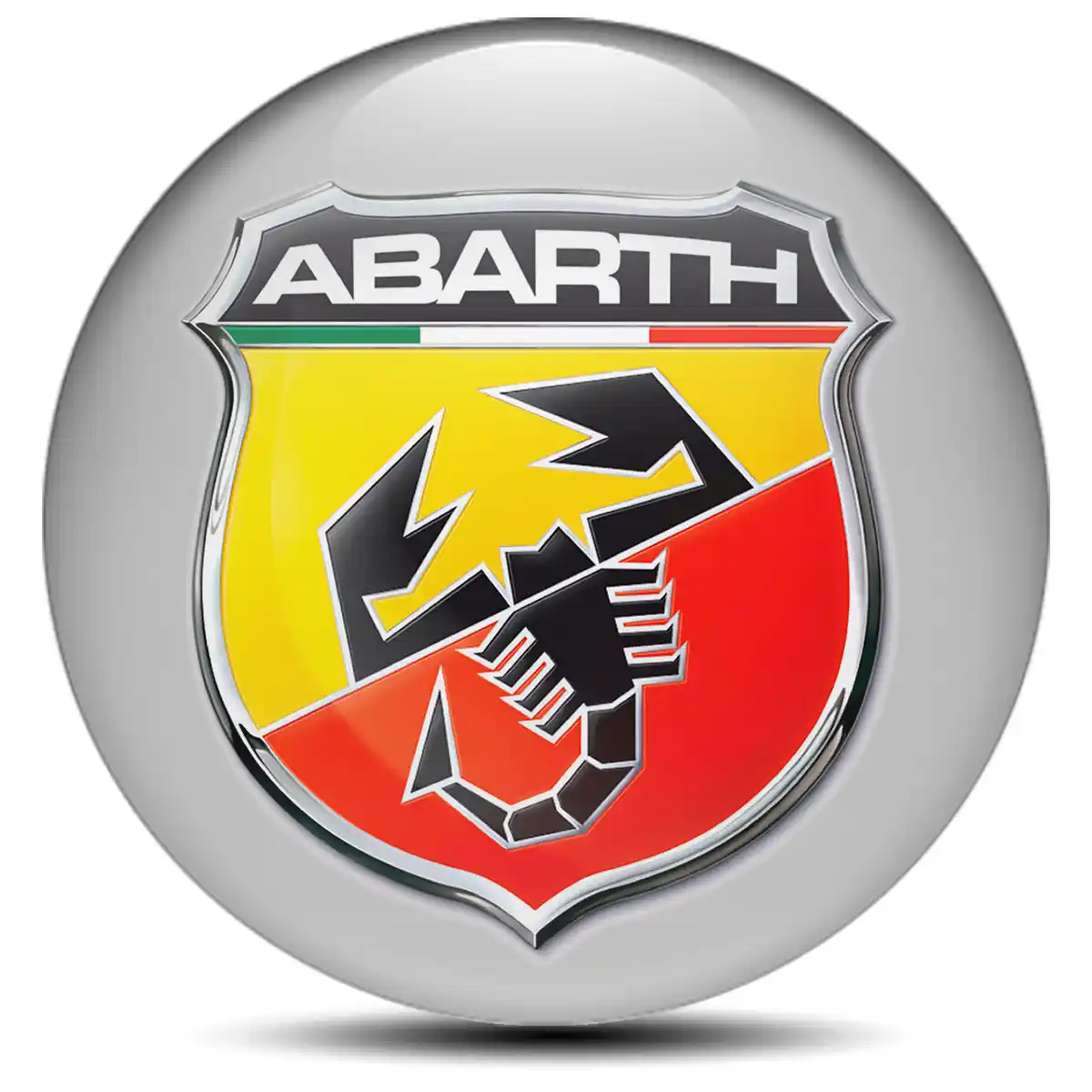 Abarth Logo Silicone Sticker Premium Edition
