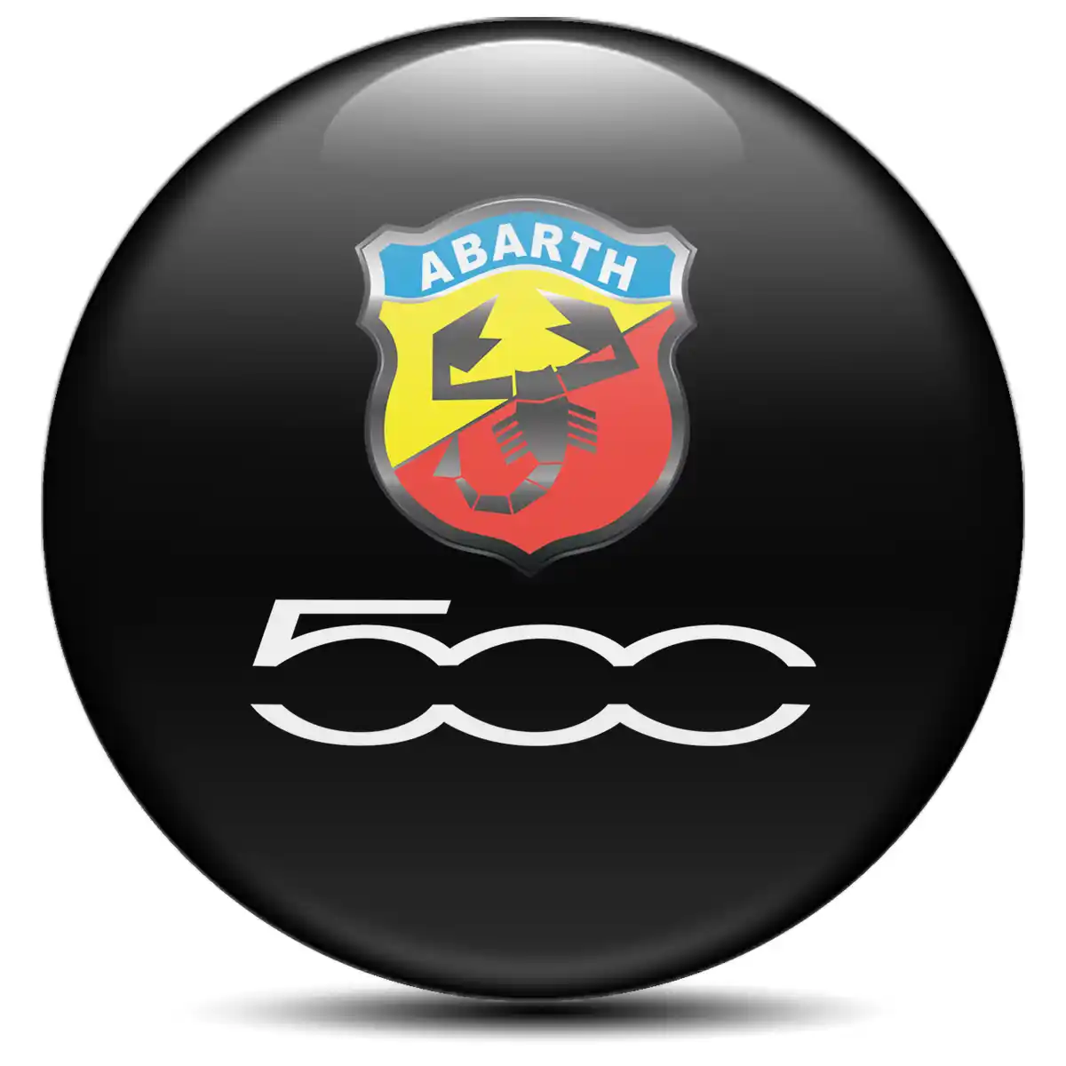 Abarth Logo Silicone Sticker Stylish Design