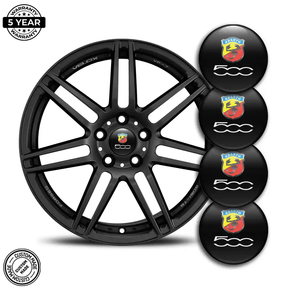 Abarth Logo Silicone Sticker Stylish Design