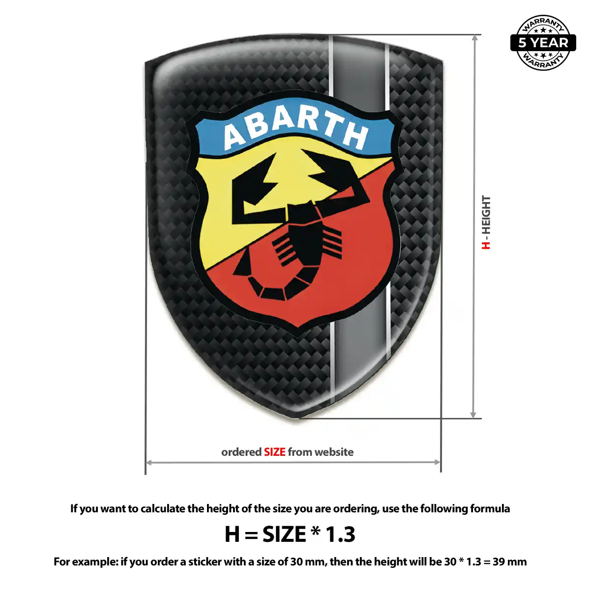 Abarth Logo Sticker Deluxe Edition
