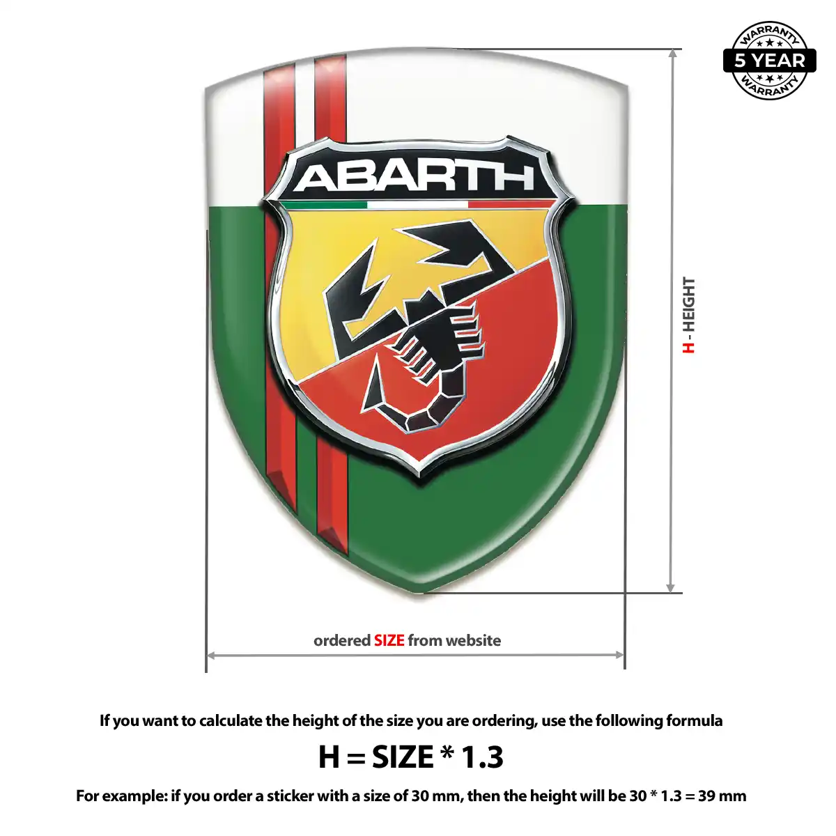 Abarth Logo Sticker Exclusive Series