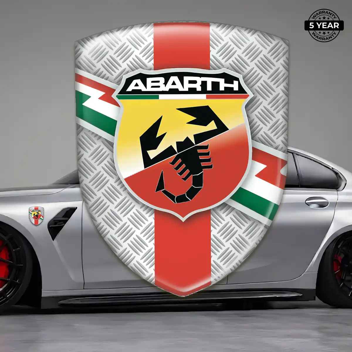 Abarth Logo Sticker Premium Dome