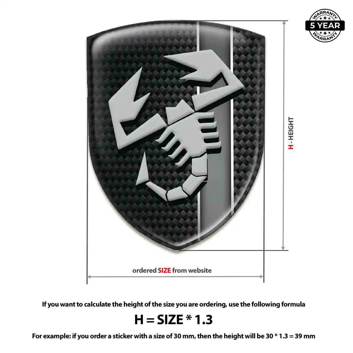 Abarth Logo Sticker Prestige Line