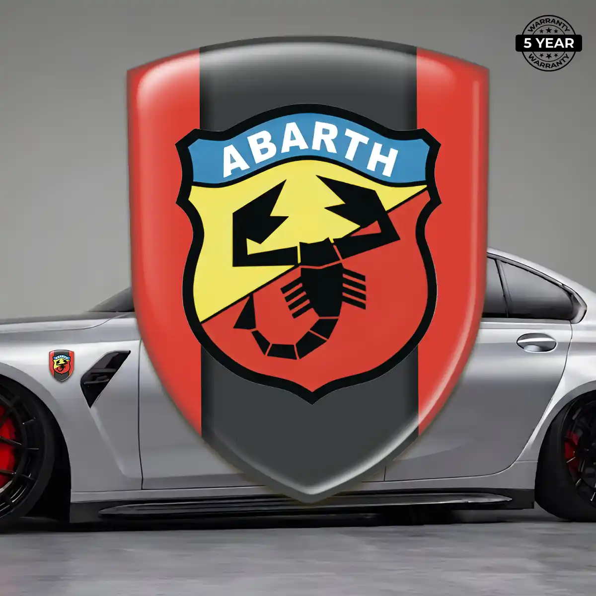 Abarth Logo Sticker Refined Design