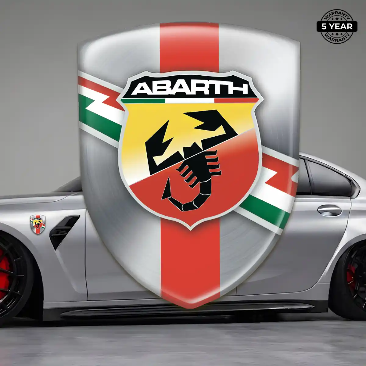 Abarth Logo Sticker Resin Elite