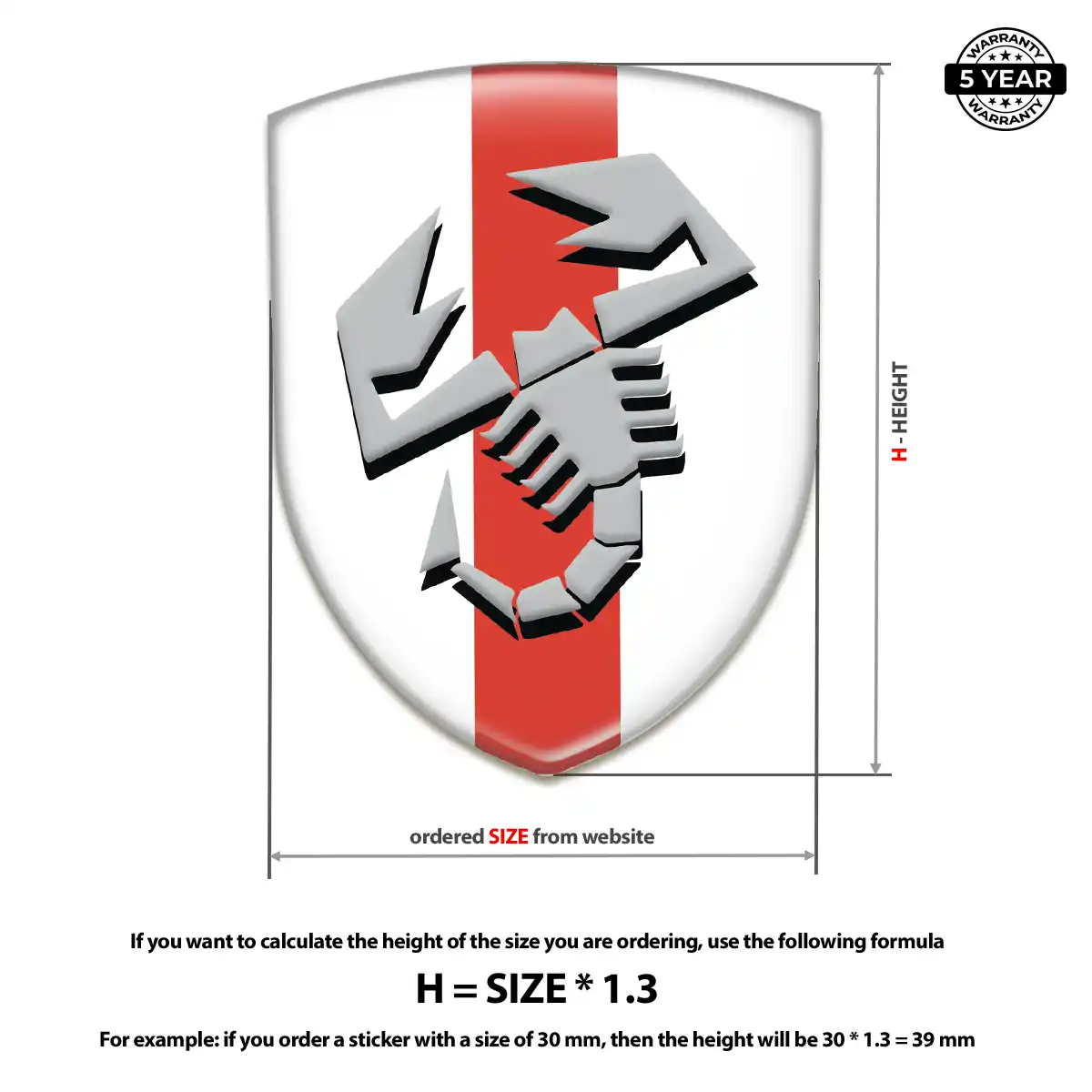 Abarth Logo Sticker Signature Grade