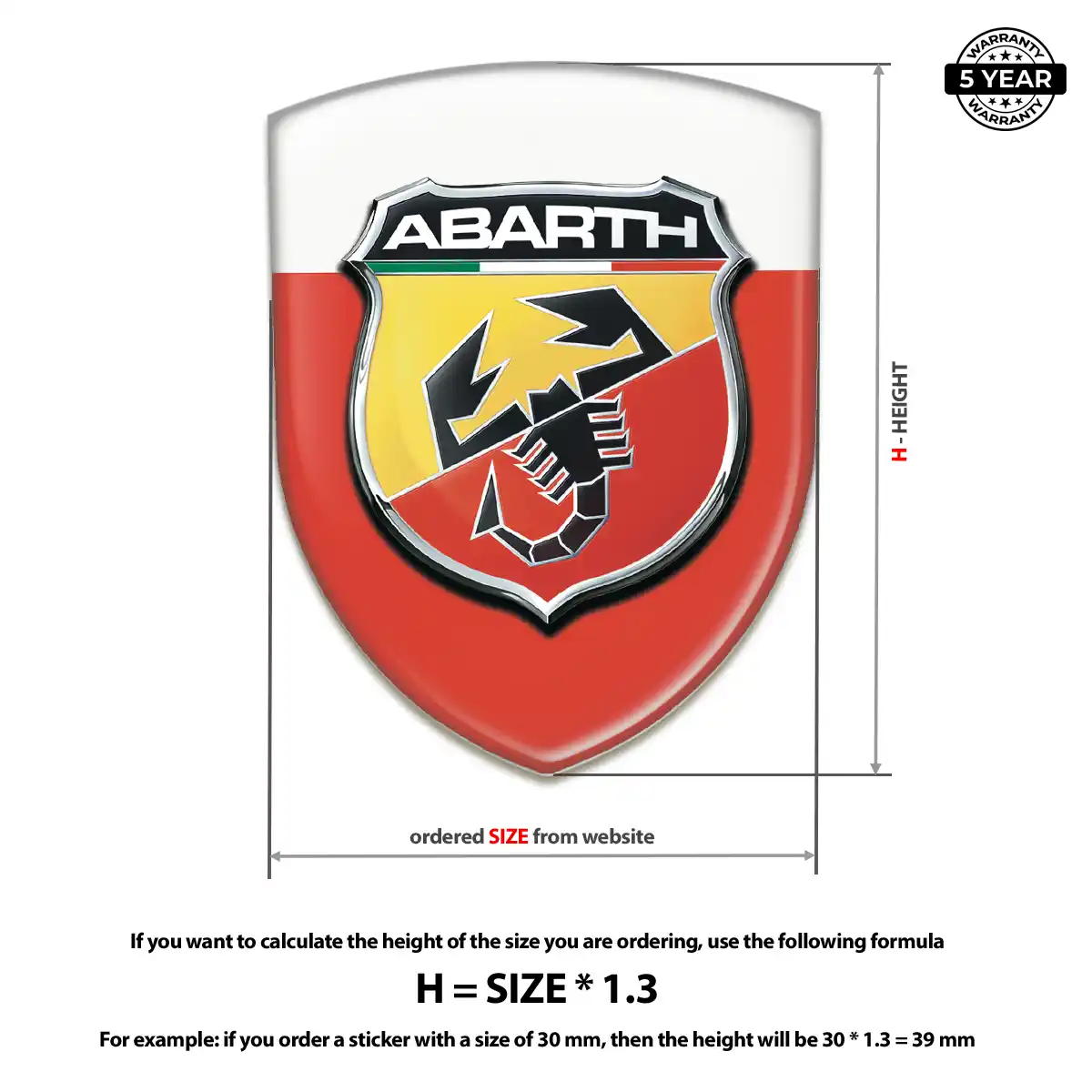 Abarth Logo Sticker Superior Craft