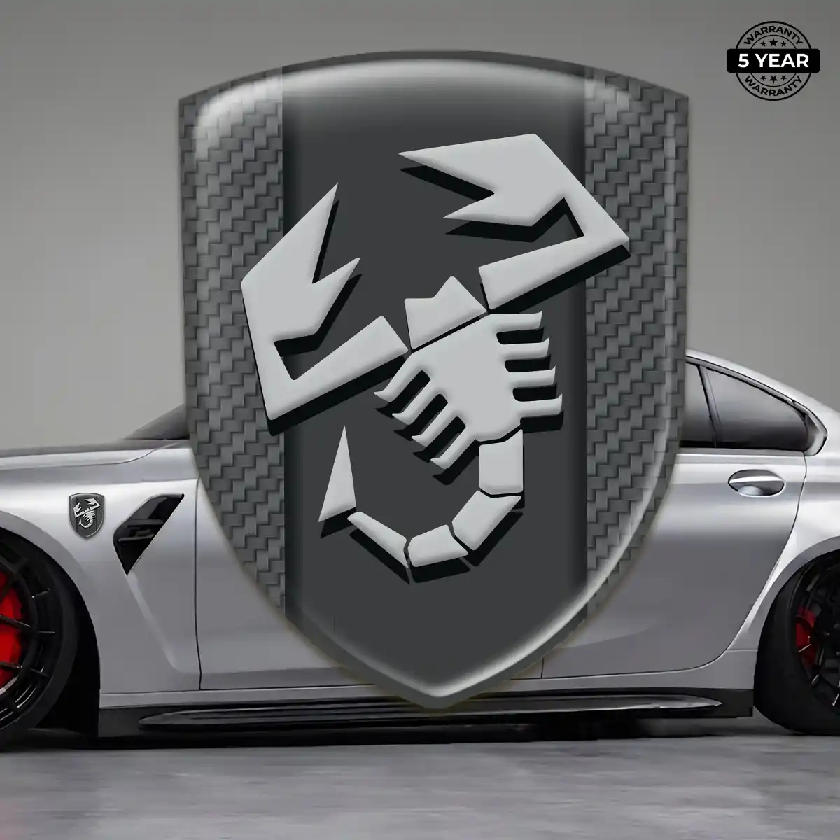 Abarth Polyurethane Domed Sticker Deluxe Edition