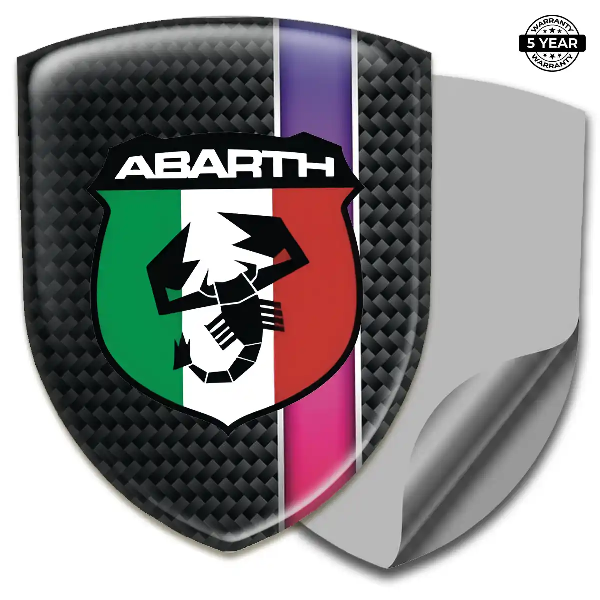 Abarth Polyurethane Domed Sticker Elite Edition