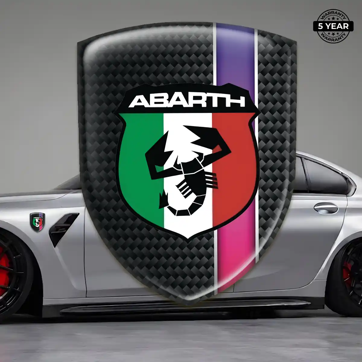 Abarth Polyurethane Domed Sticker Elite Edition