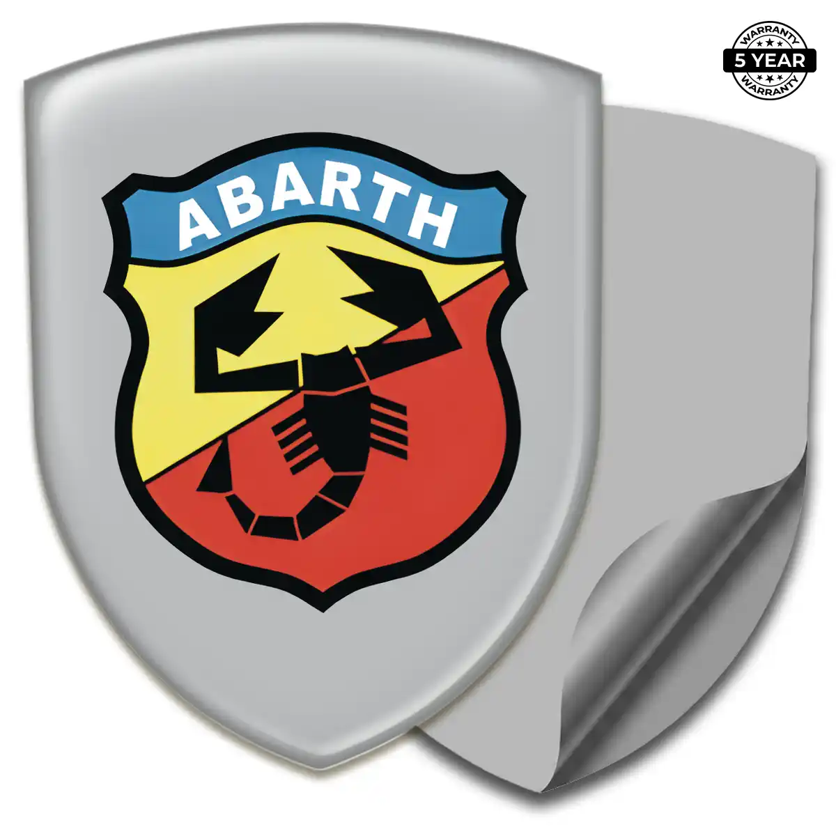 Abarth Polyurethane Domed Sticker Elite Finish