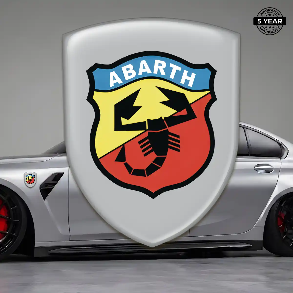 Abarth Polyurethane Domed Sticker Elite Finish