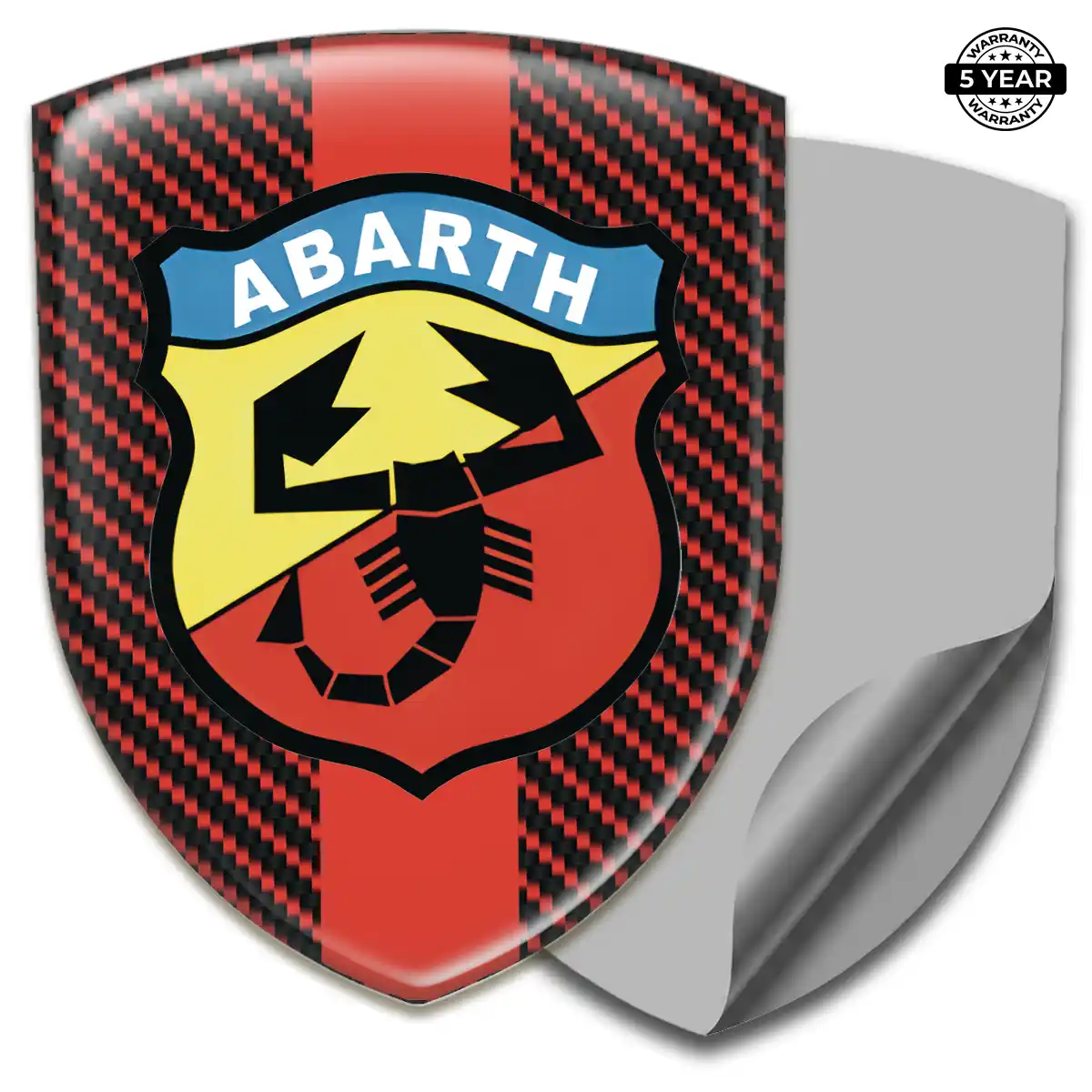 Abarth Polyurethane Domed Sticker Exclusive Series