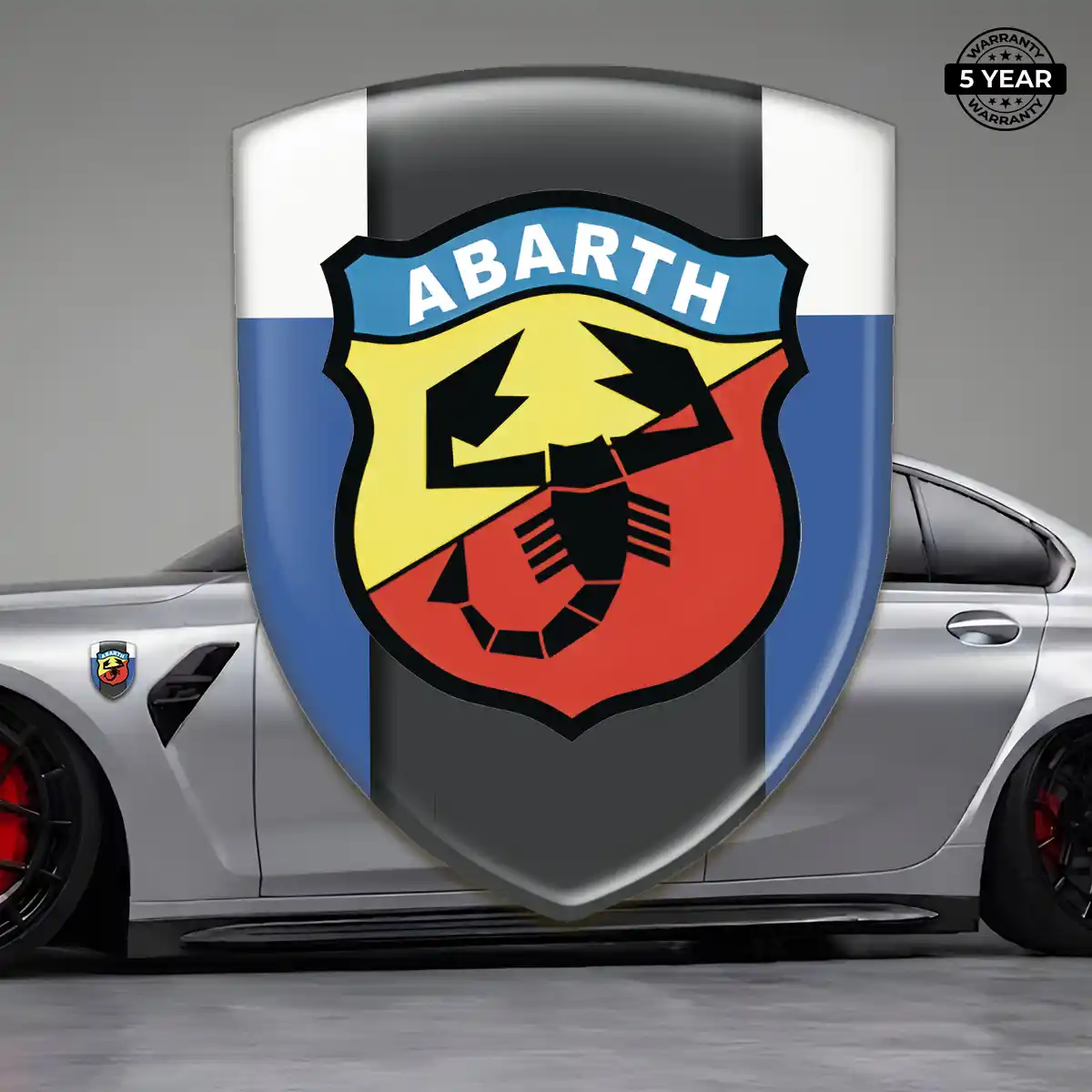 Abarth Polyurethane Domed Sticker Exterior Luxe
