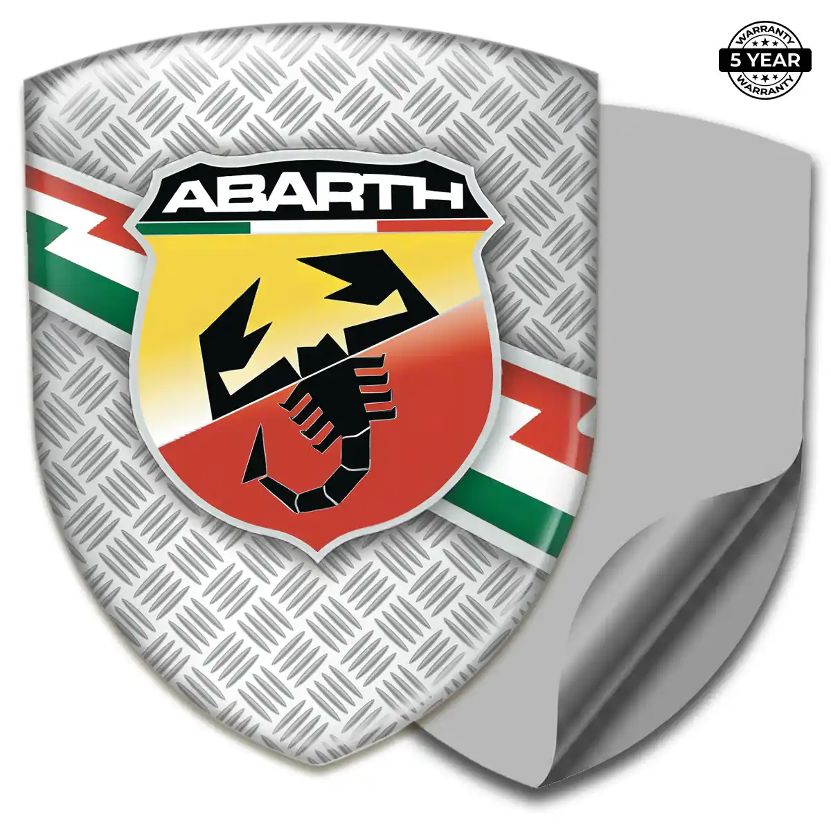 Abarth Polyurethane Domed Sticker Opulent Line