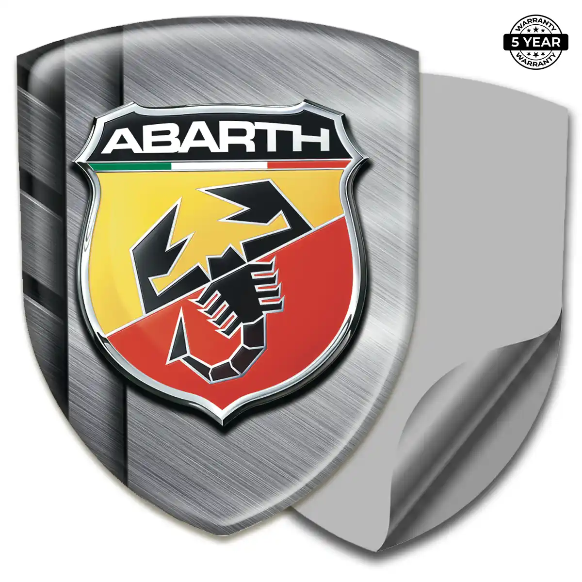 Abarth Polyurethane Domed Sticker Sport Tuning
