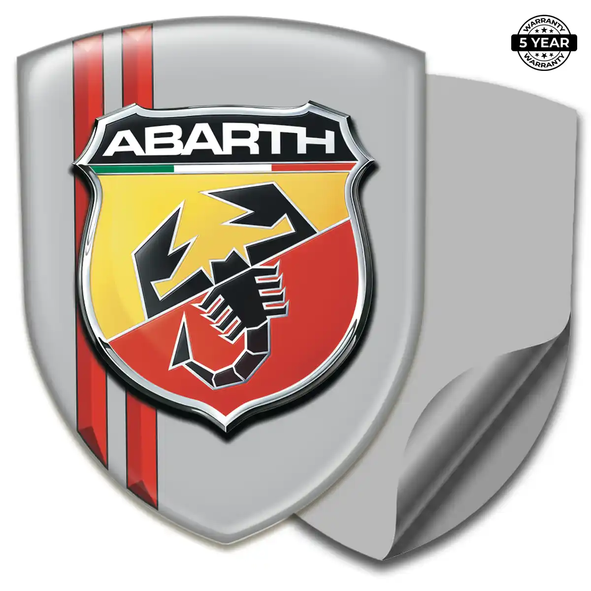 Abarth Polyurethane Domed Sticker Street Tuning