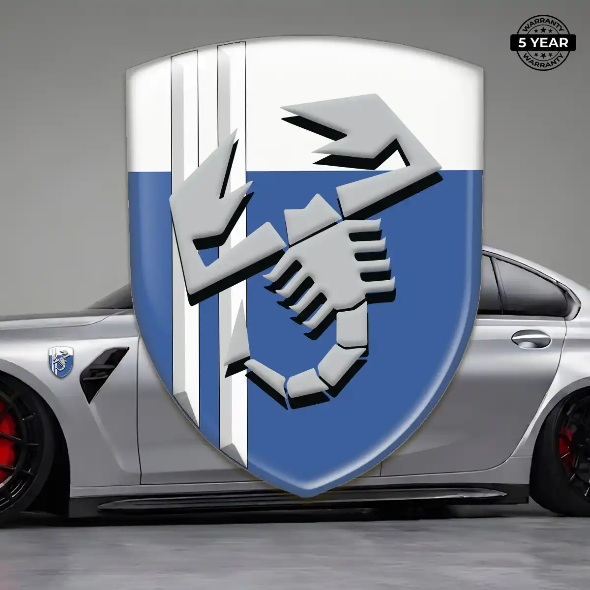 Abarth Resin Badge Sticker Elite Finish