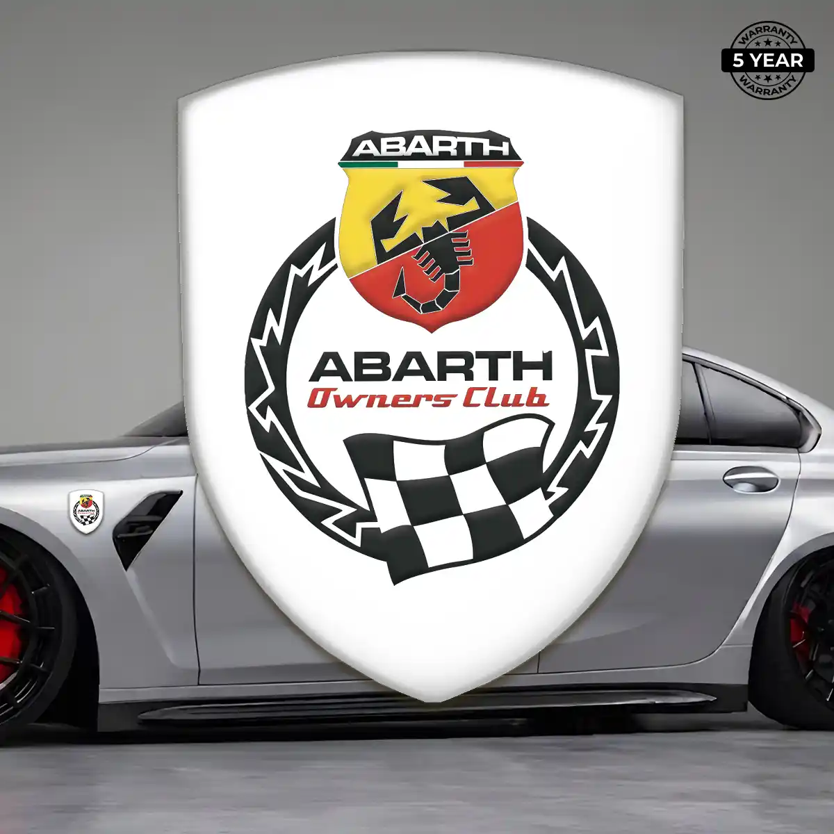 Abarth Resin Badge Sticker Exterior Luxe