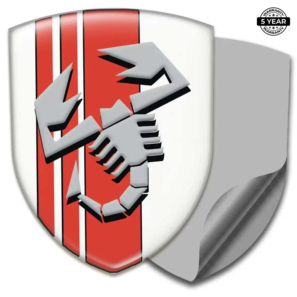 Abarth Resin Badge Sticker Outer Style