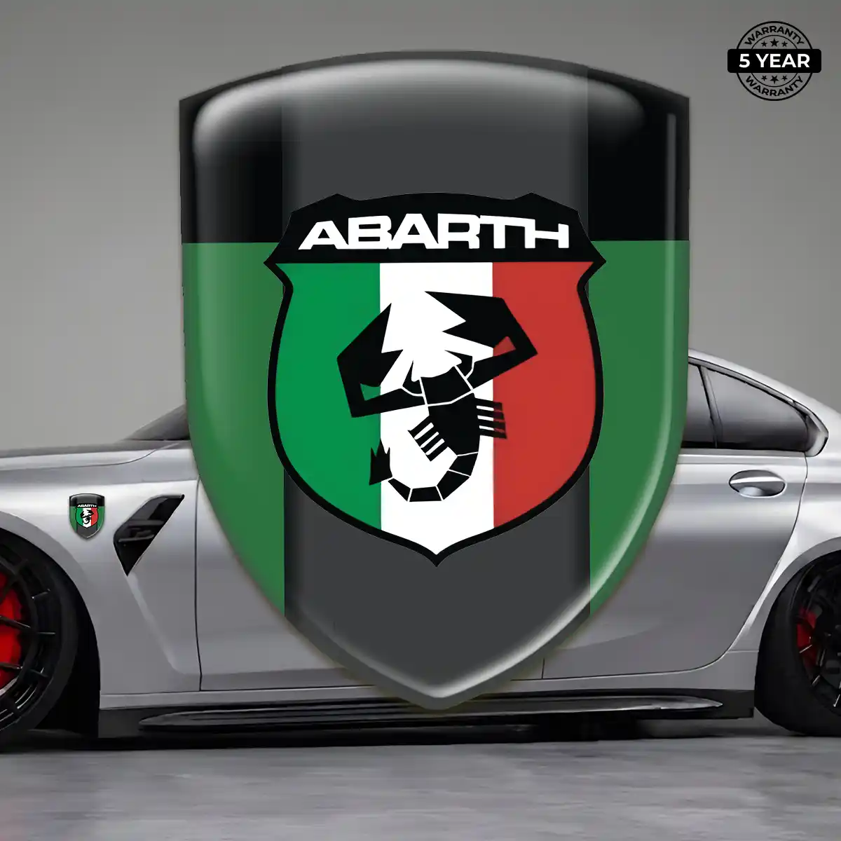 Abarth Resin Badge Sticker Prestige Line